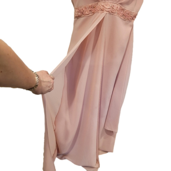 Juliet Michaelangelo Vintage Fashion Milex Floor Length Gown Size 14 - Picture 6 of 11